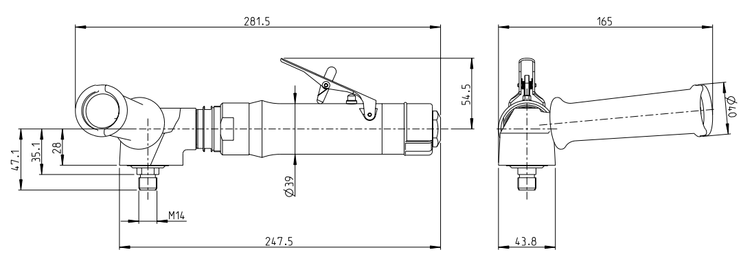 Atlas阿特拉斯 G2407-M14抛光磨砂机结构图